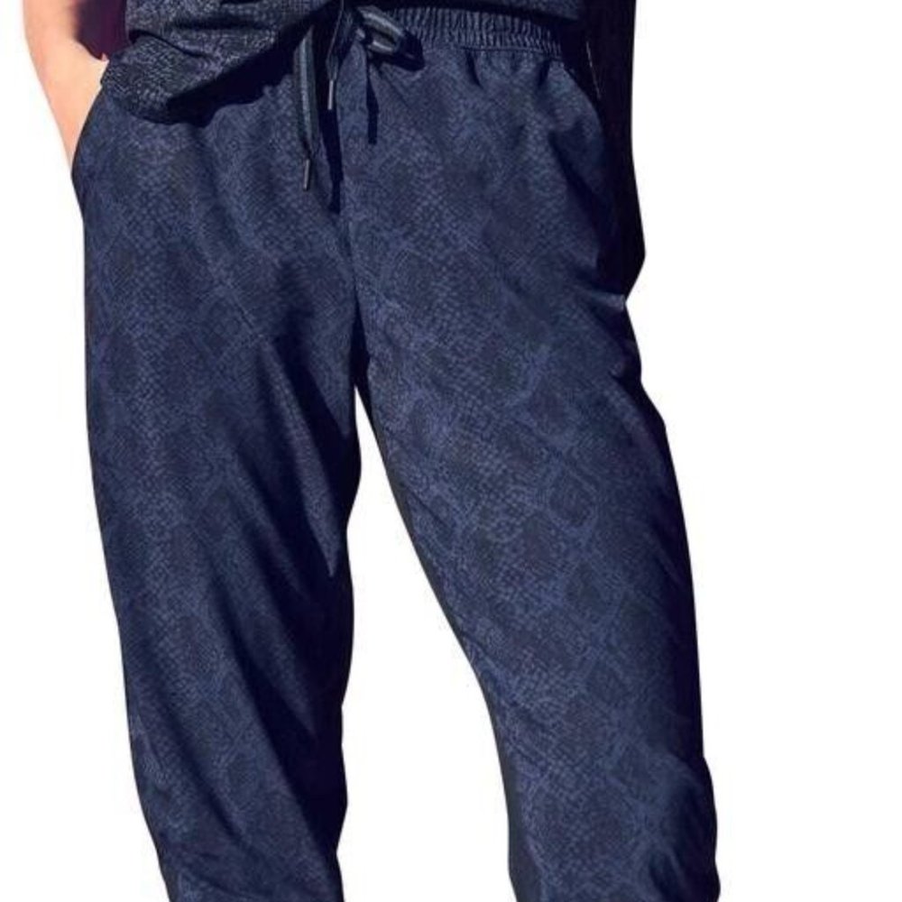 Athleta Brooklyn Jogger Python Snake Print Dark B… - image 1